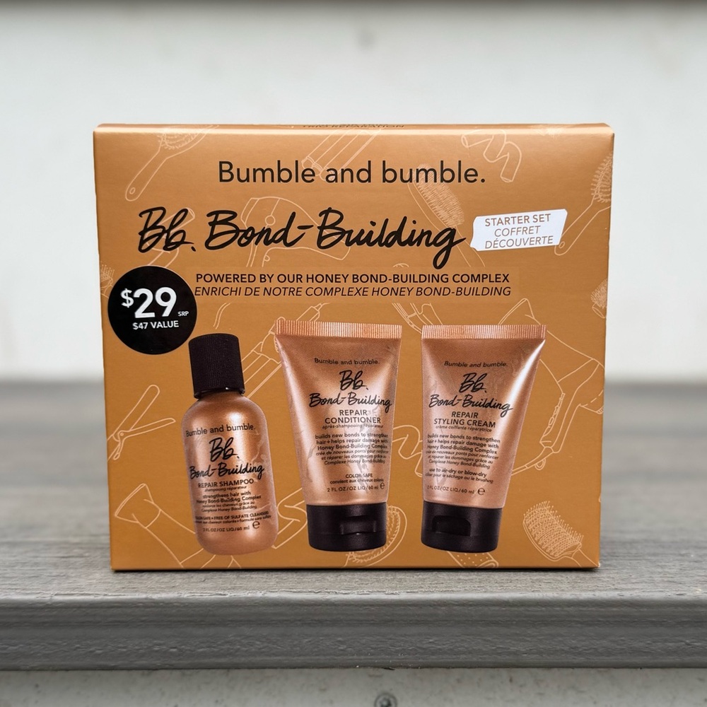 ❤️Bumble and Bumble Bond-Building Starter Set - Gold NIB